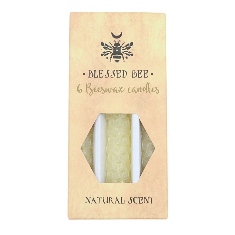 Rolled Beeswax Spell Candles - 6pk- Blessed Bee