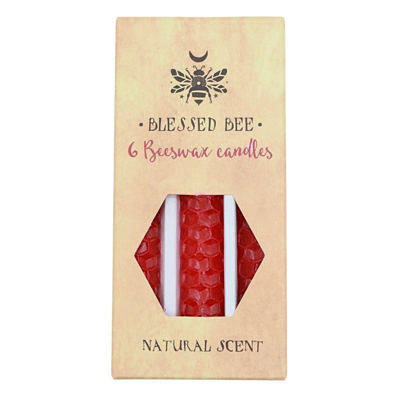 Rolled Beeswax Spell Candles - 6pk- Blessed Bee