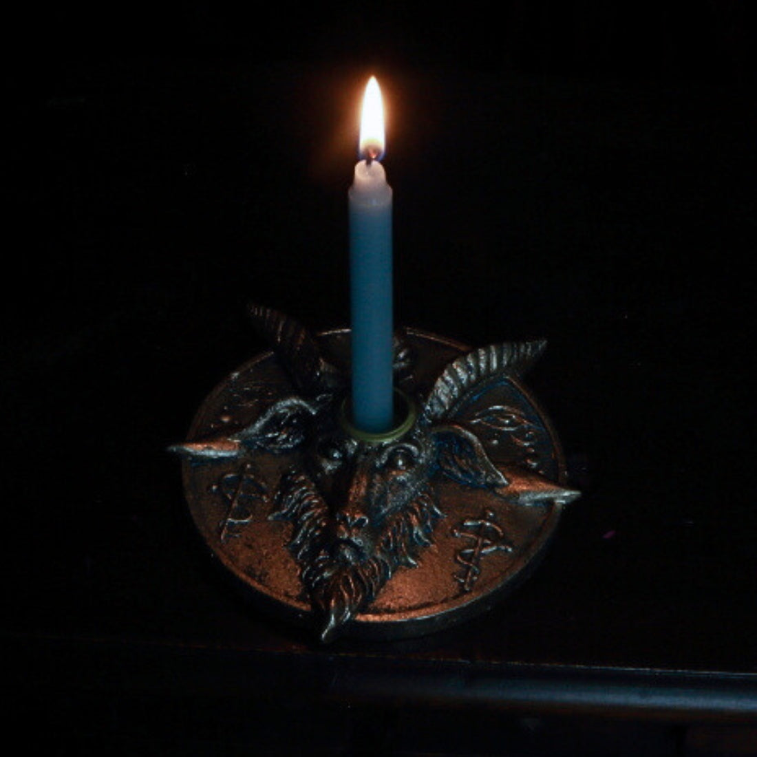 Baphomet Head Incense and Candle Holder