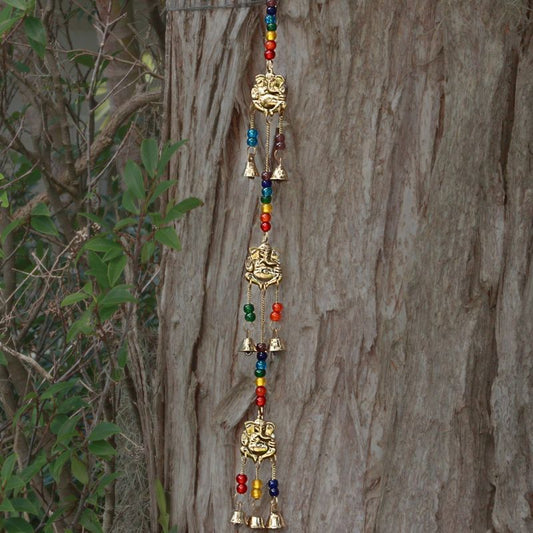 Hanging Chakra Bells -Ganesh- 50cm