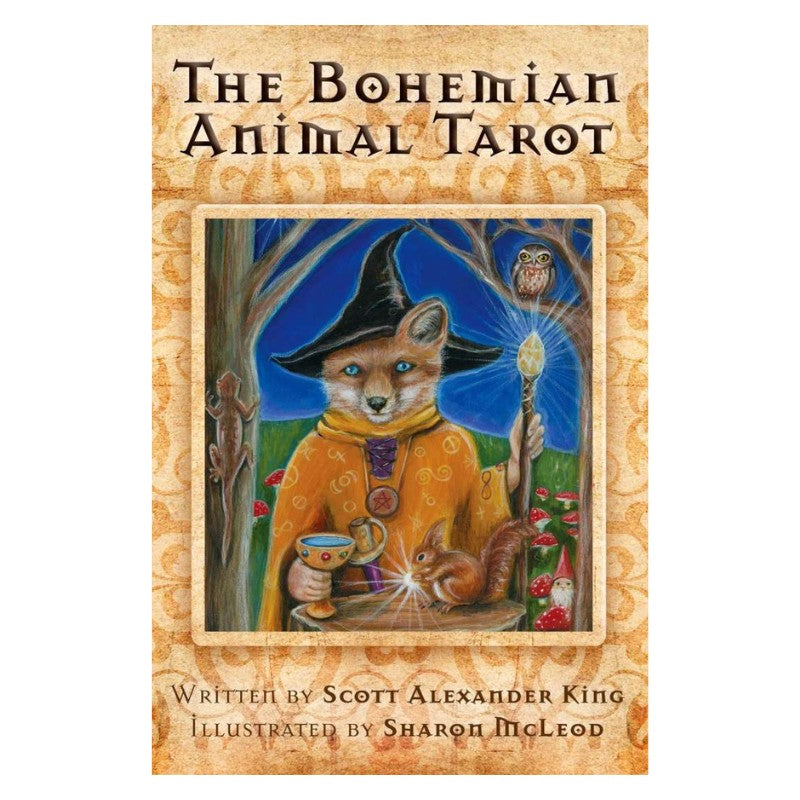 Front Cover of the  Bohemian Animal Tarot