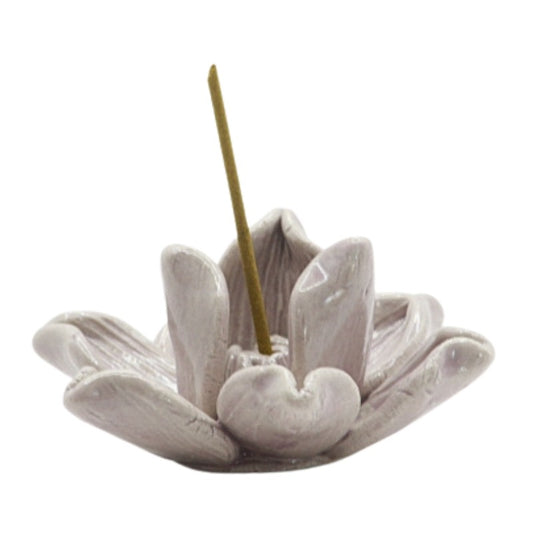 Ceramic incense stick holder lilac (4cll)