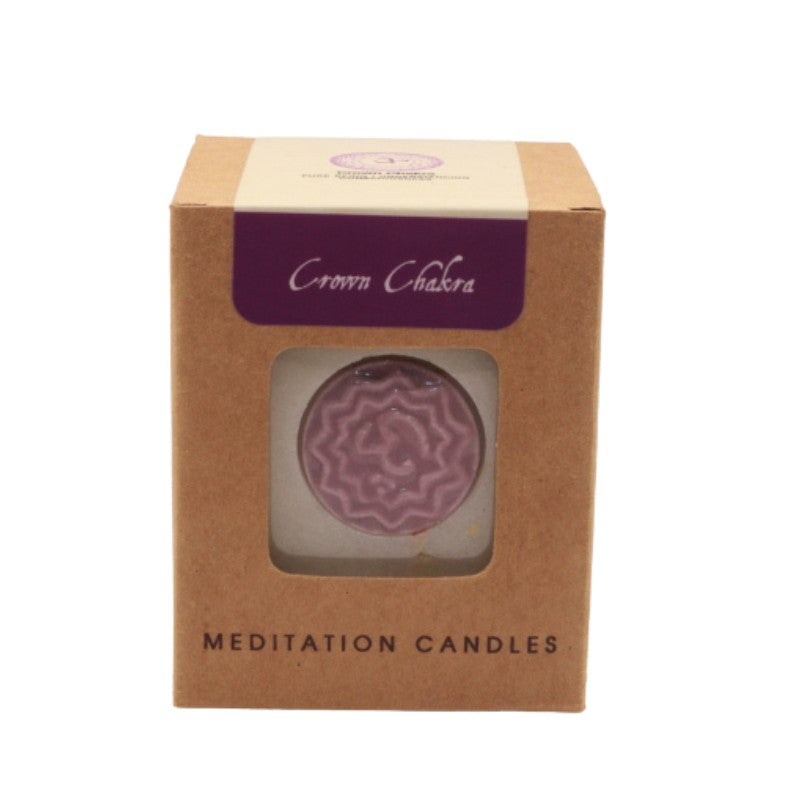 chakra meditation candle- crown chakra