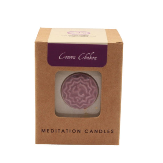 chakra meditation candle- crown chakra