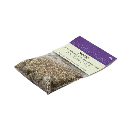 packet of loose dried herbs- Mugwort