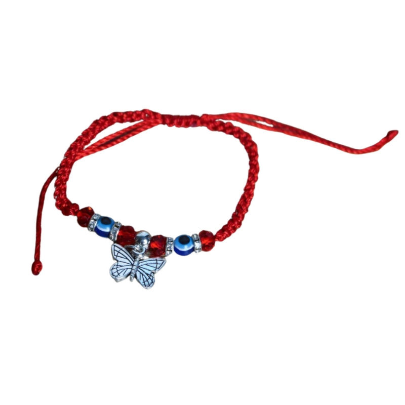 Handmade Turkish Lucky Evil Eye Bracelet Butterfly-Evil Eye Protection Amulet