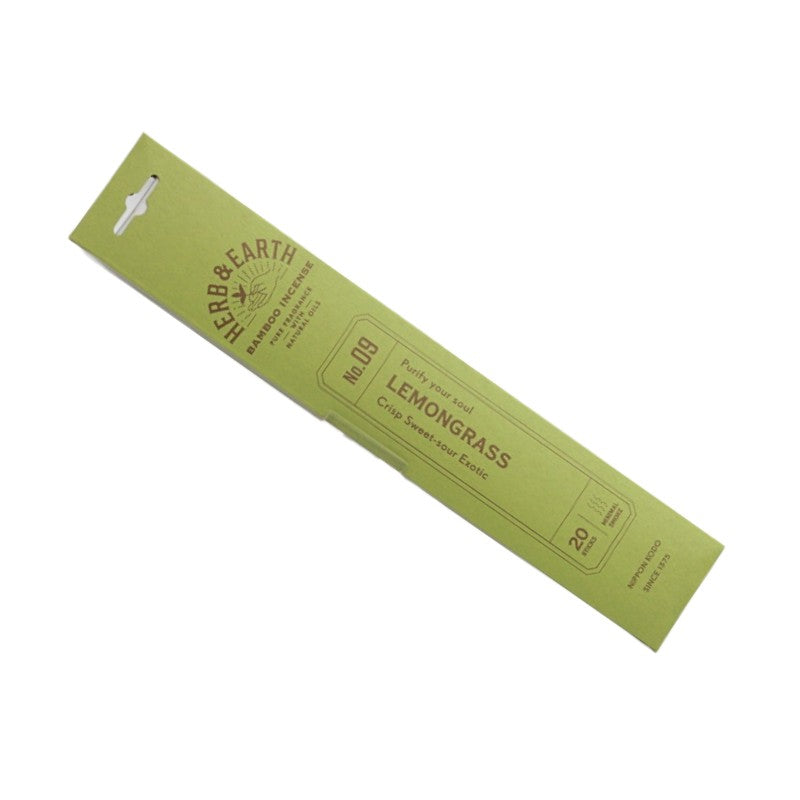 rectangular flat packet of herb and earth incense made with  recycled cardboard 