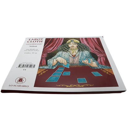 Tarot cloth packaging with a tarot card design on a white background