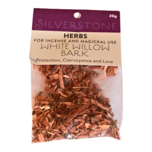 packet of dried loose herbs- white willow bark