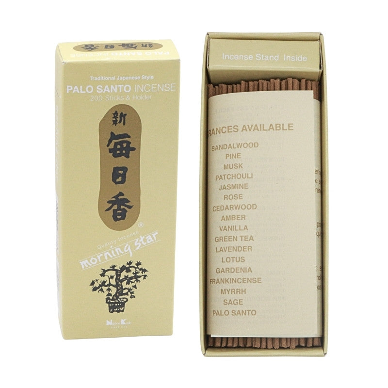 open box of morning star incense
