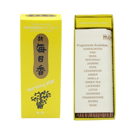 open box of morning star incense