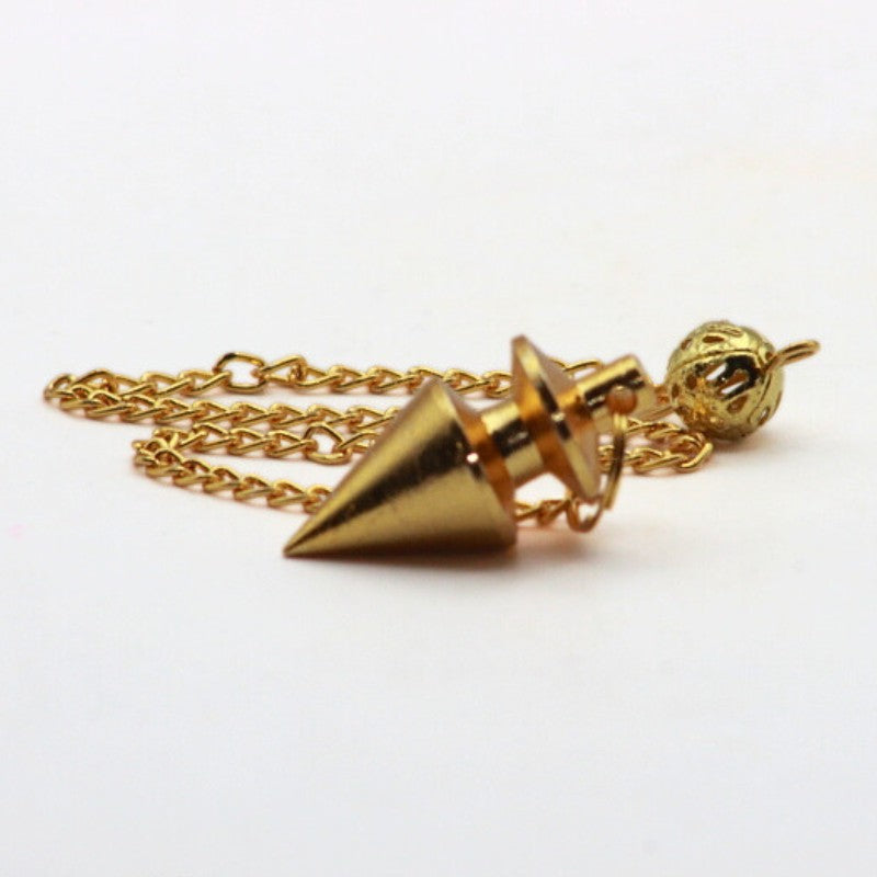 Brass Metal Mini Cone Dowsing Pendulum