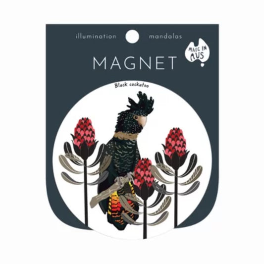Harmony Magnet - Black Cockatoo