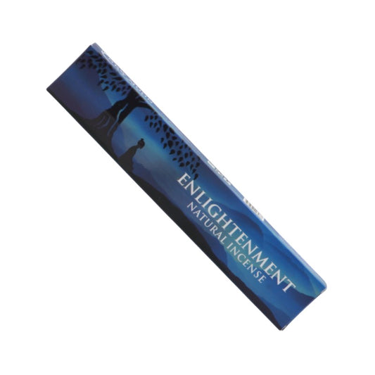 Rectangular box of “New Moon” incense on a white background