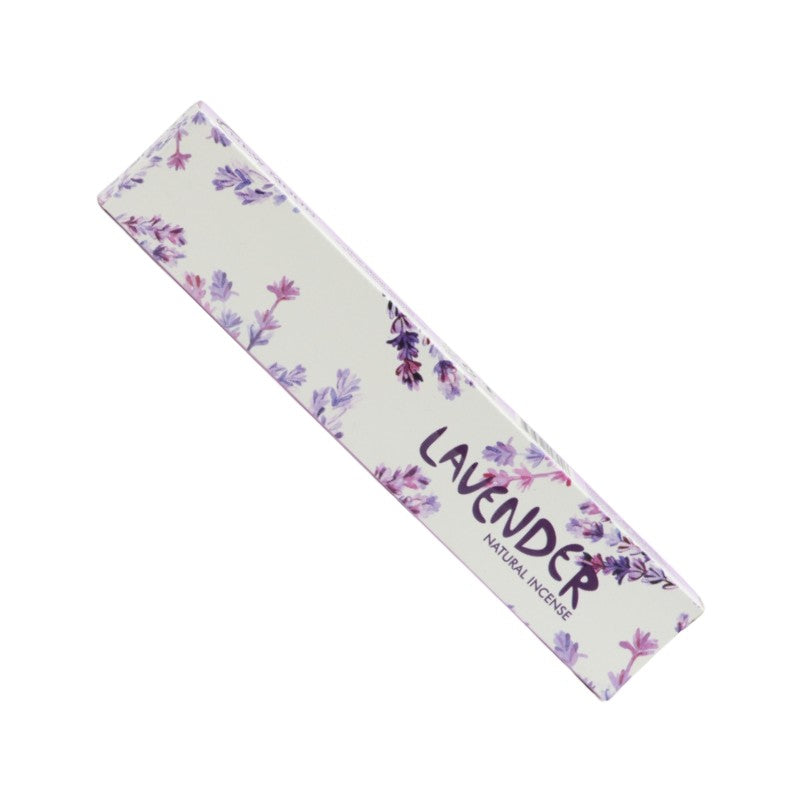 Rectangular box of “New Moon” incense on a white background