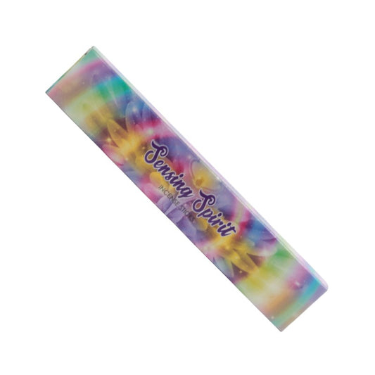 Rectangular box of “New Moon” incense on a white background