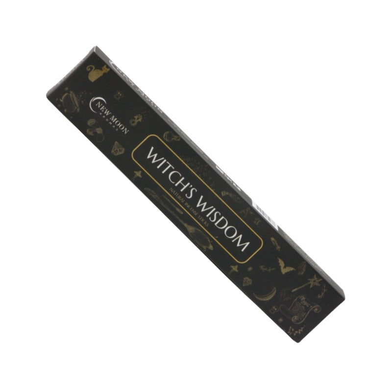 Rectangular box of “New Moon” incense on a white background