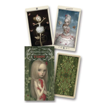 Nicoletta Ceccoli Tarot deck and 3 cards