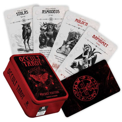 Occult Tarot Pocket Edition Tin and 5 cards