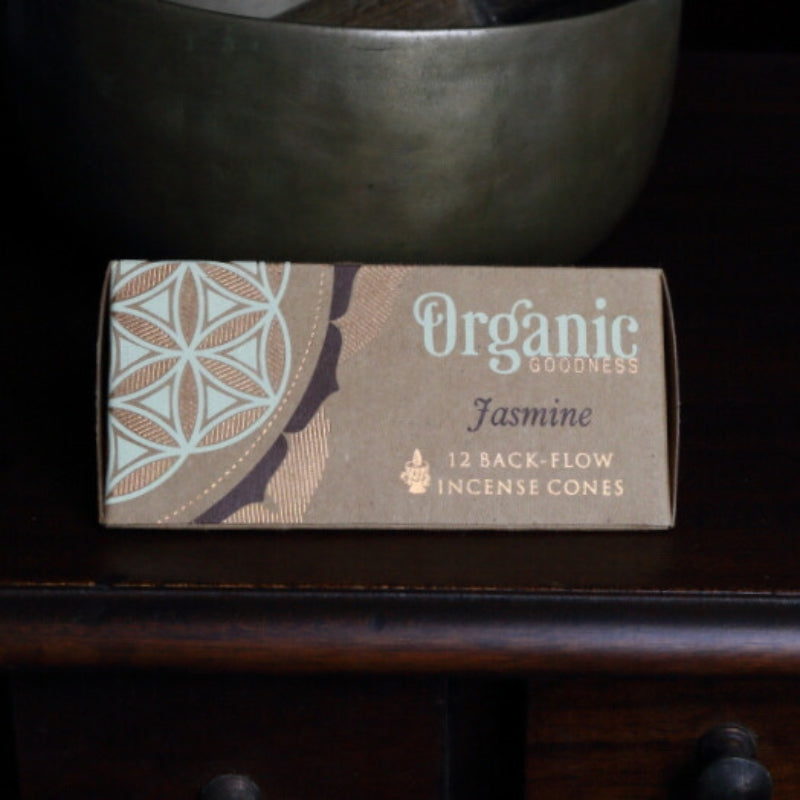 Organic Goodness  Incense Backflow Cones Jasmine