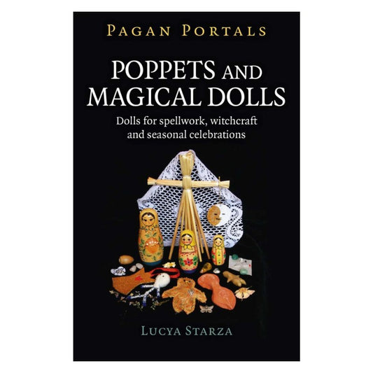 front cover of the book- pagan portals- poppets and magical dolls