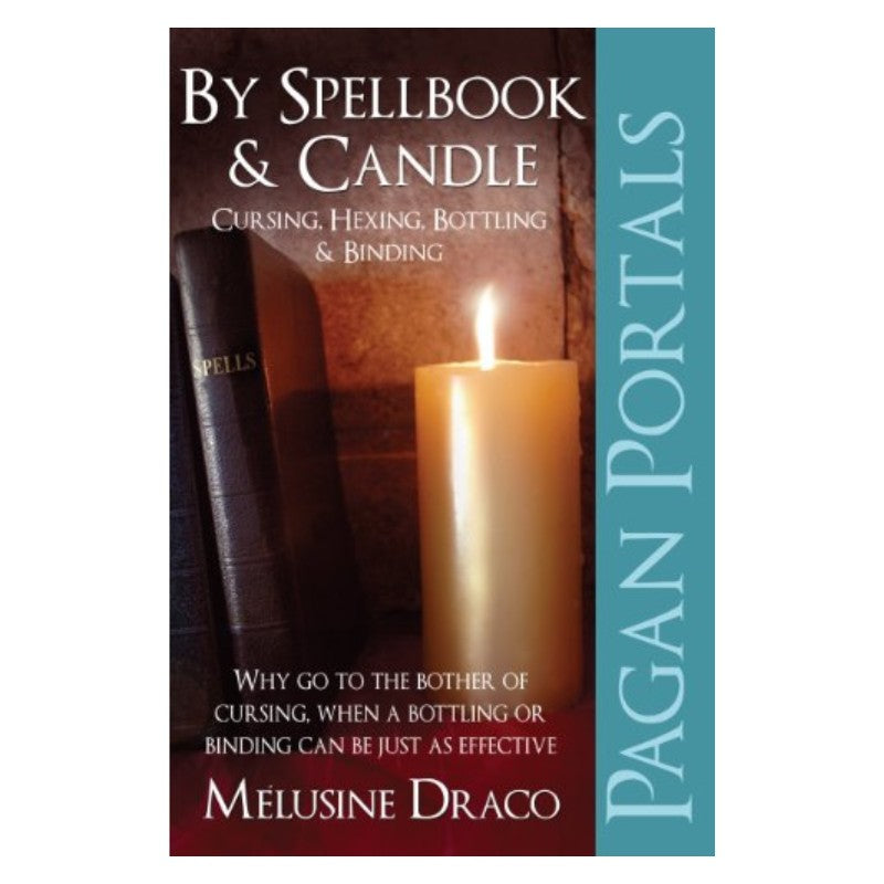 front cover of the book- Pagan Portals- Spellbook & Candle