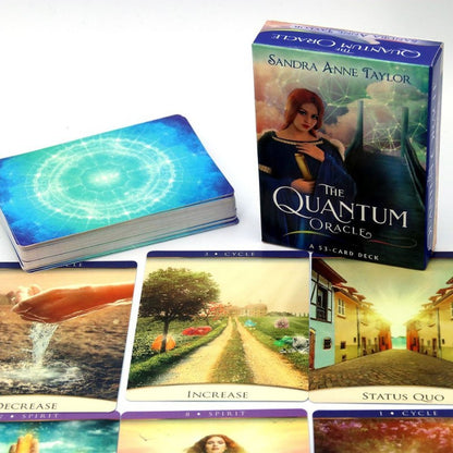 Quantum Oracle- box next to 
cards from the deck