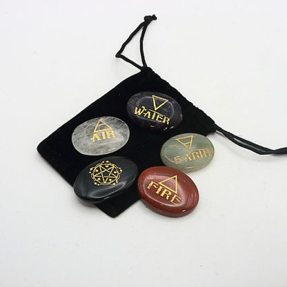 Engraved 5 Element Stones