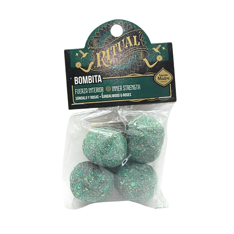 Packaged smudge bombs with 'Ritual' branding on a white background