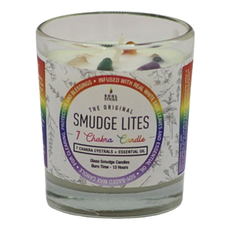 Glass votive smudge candle