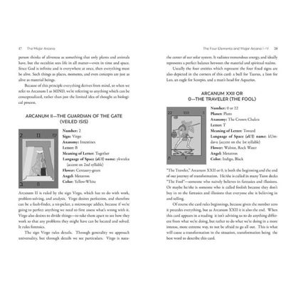 pages from the book "Soul Journey Through The Tarot"