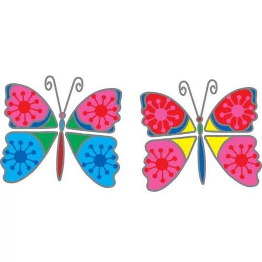 Sunlight sticker showing two butterflies