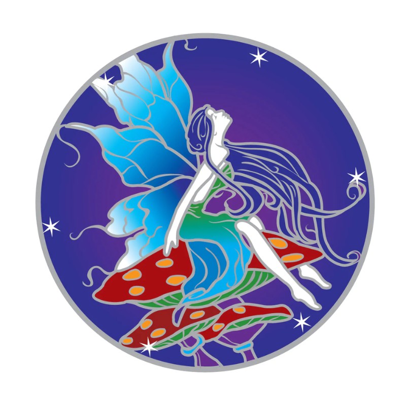 fairy sitting on a mushroom