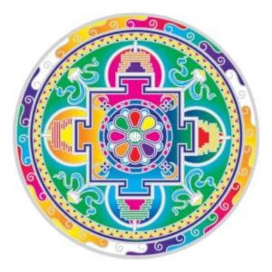 Sunseal Mandala of Compassion window sticker