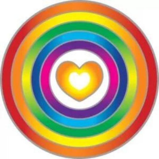 Sunseal Rainbow Heart window sticker