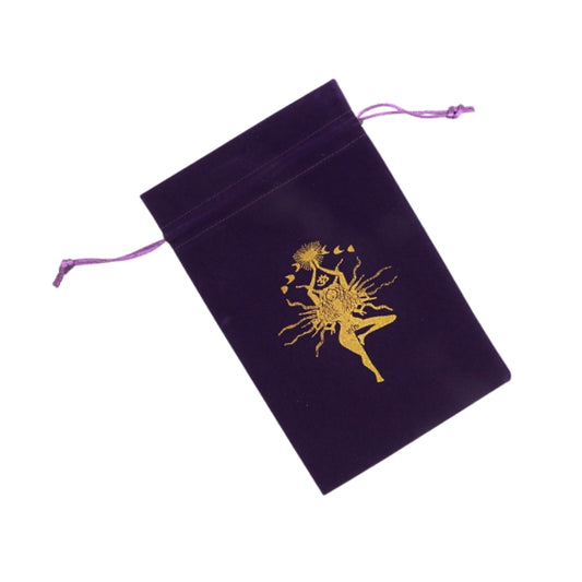 Velvet Tarot Bag 14 x 21 cm - Goddess for Tarot and Oracle Cards