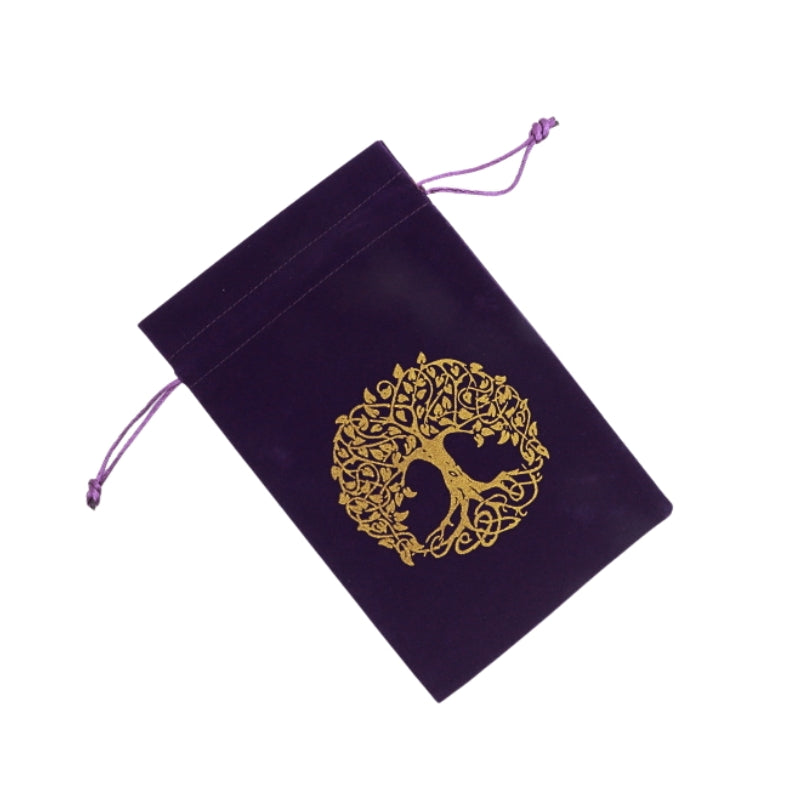 Velvet Tarot Bag 14 x 21 cm - Tree Of Life Bag for Tarot and Oracle Cards