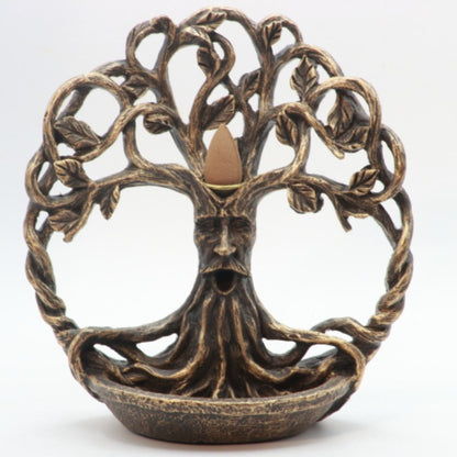 Waterfall Backflow Incense Cone Burner-  Tree Man