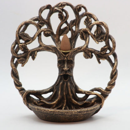 Waterfall Backflow Incense Cone Burner-  Tree Man