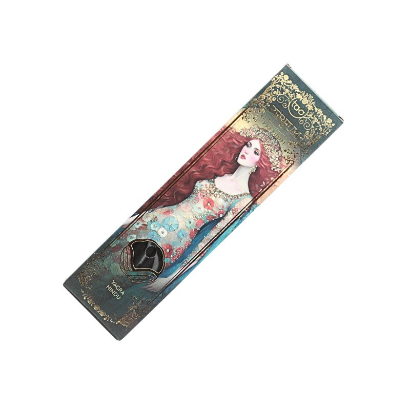 Decorative box with artistic design on a white background