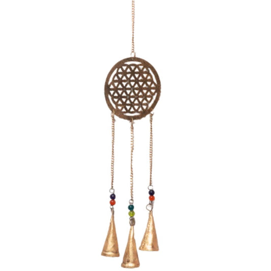 Flower Of Life Iron Bells- Magical Wind Chimes/ Protective Ward