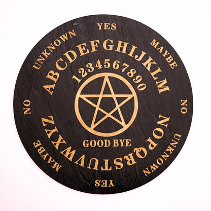 Ouija Inspired Pentacle Pendulum Board- Divination Board