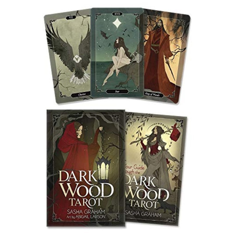 Dark Wood Tarot deck, guidebook and 3 cards