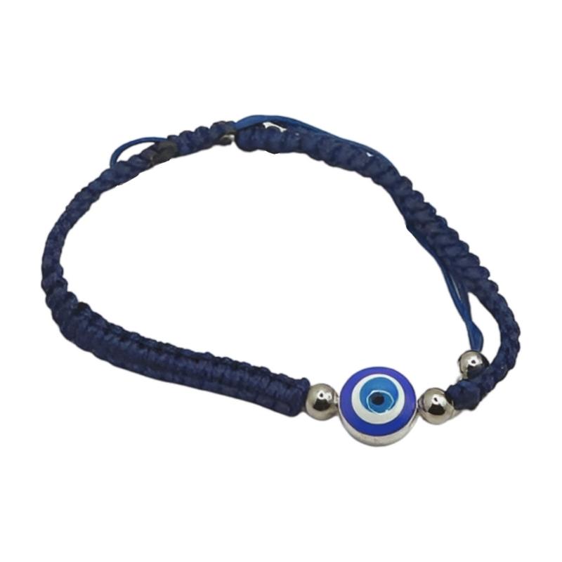 Handmade Turkish Lucky Evil Eye Bracelet Navy-Evil Eye Protection Amulet