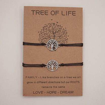 Tree of Life (Yggdrasil) Adjustable Friendship Bracelets -Family Bracelets