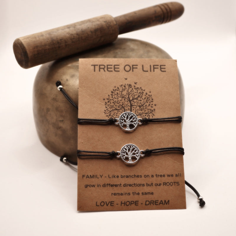 Tree of Life (Yggdrasil) Adjustable Friendship Bracelets -Family Bracelets