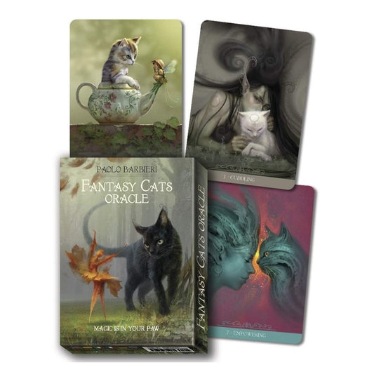 Fantasy Cats Oracle- 23 card Deck & Guidebook