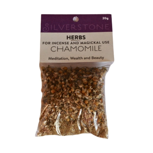 packet of dried herbs - chamomile