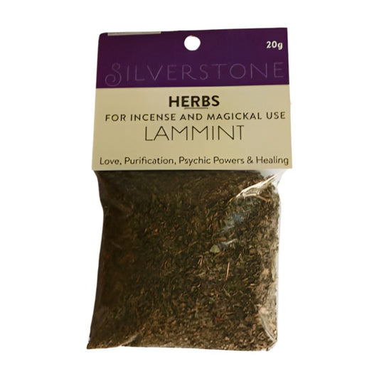 packet of loose dried herbs-  lammint