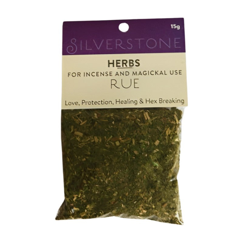 packet of loose dried herbs-  rue